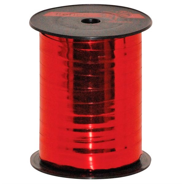 Gavebånd 10mmx250m metallic rød