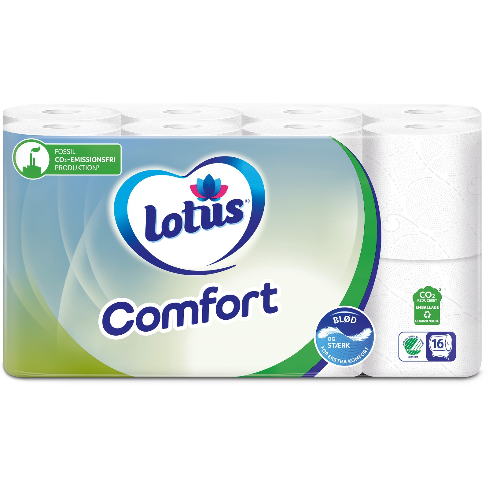 Lotus Comfort 3lags toiletpapir 16 ruller