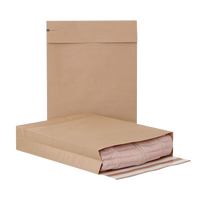 Papirforsendelsespose 250x350x50mm brun 250stk