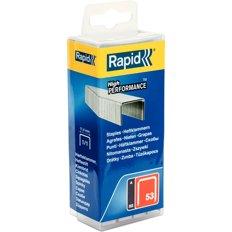 Hæfteklammer Rapid Nr. 53 53/8 VX8 Galvaniseret 5000stk