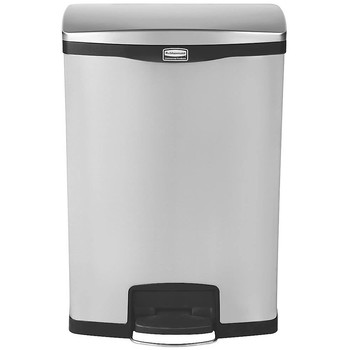 Rubbermaid Slim Jim pedalspand 90L rustfri stål