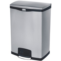 Rubbermaid Slim Jim pedalspand 90L rustfri stål