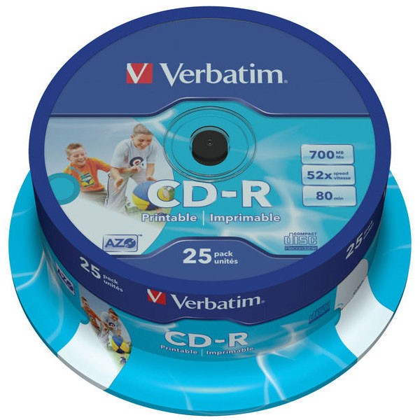 CD-R Verbatim 700MB 52 xSpindle 25stk