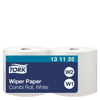 Tork 131135 Standard W1/W2 1lags aftørringspapir hvid