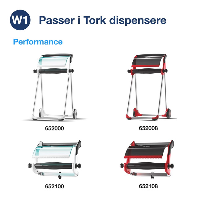Tork 131135 Standard W1/W2 1lags aftørringspapir hvid