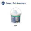 Tork 190491 Sensitiv W10 1lags aftørringspapir turkis 4ruller