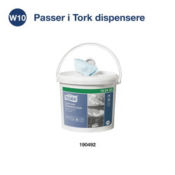 Tork 190491 Sensitiv W10 1lags aftørringspapir turkis 4ruller