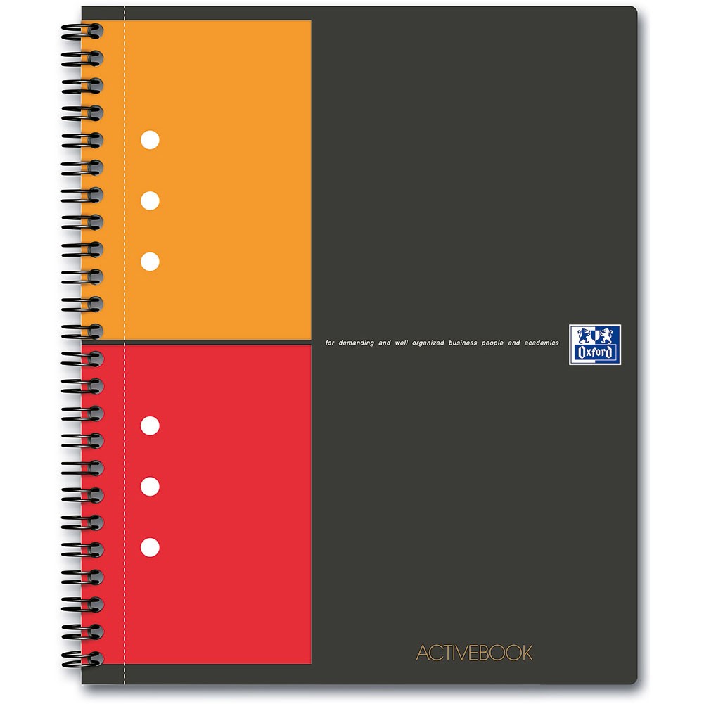 Notesblok Spiral Oxford Activebook Kvadreret A5+ Grøn
