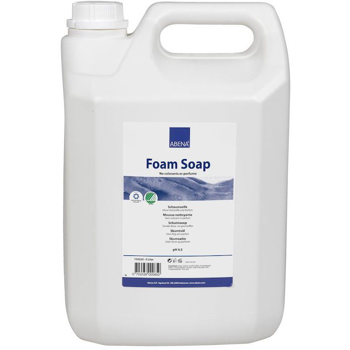 2 x Håndsæbe Abena Foam Uden farve og parfume 5L