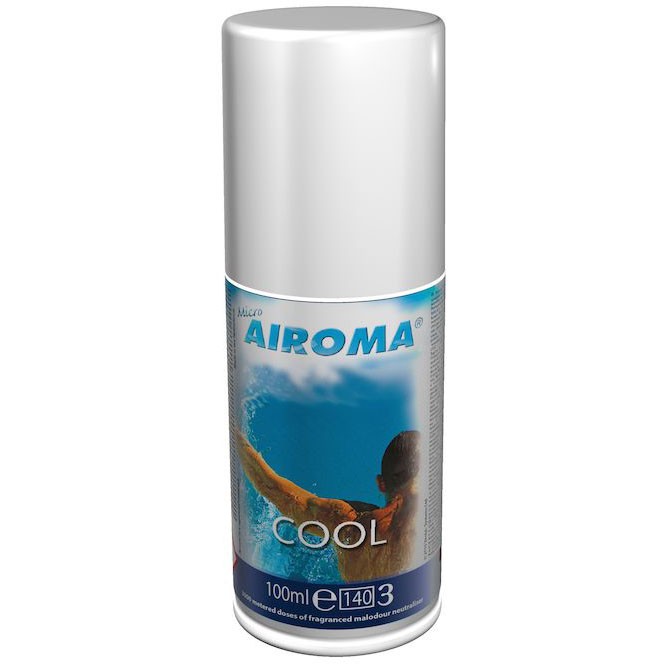 Luftfrisker Airoma Cool Spray Refill/Manuel 100ml