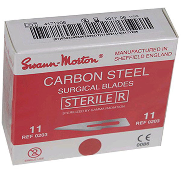 Raderknivblade E11 t/Skaft 3 Sterile 100stk