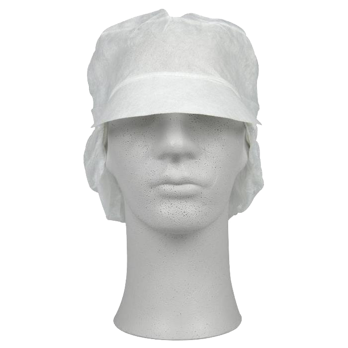 Abena hårnet m/skygge XL hvid 100stk