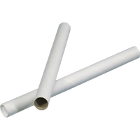 Paprør Ø80mm 745mm uden låg hvid