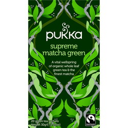 Pukka Supreme Matcha Green 20 tebreve