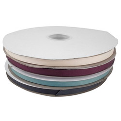 Satinbånd ribbet B:9mm L:90m sort