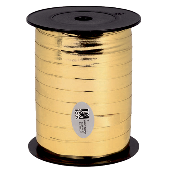 Gavebånd Metal B:5mm L:500m Guld Lys