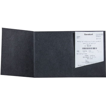 Gavekort bonomslag 13x9cm sort 100stk 