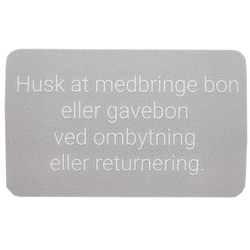 Byttemærke 22x35mm grå