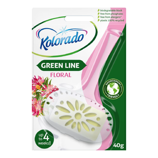 WC-frisker Duftblok Kolorado Green Line Floral 40g