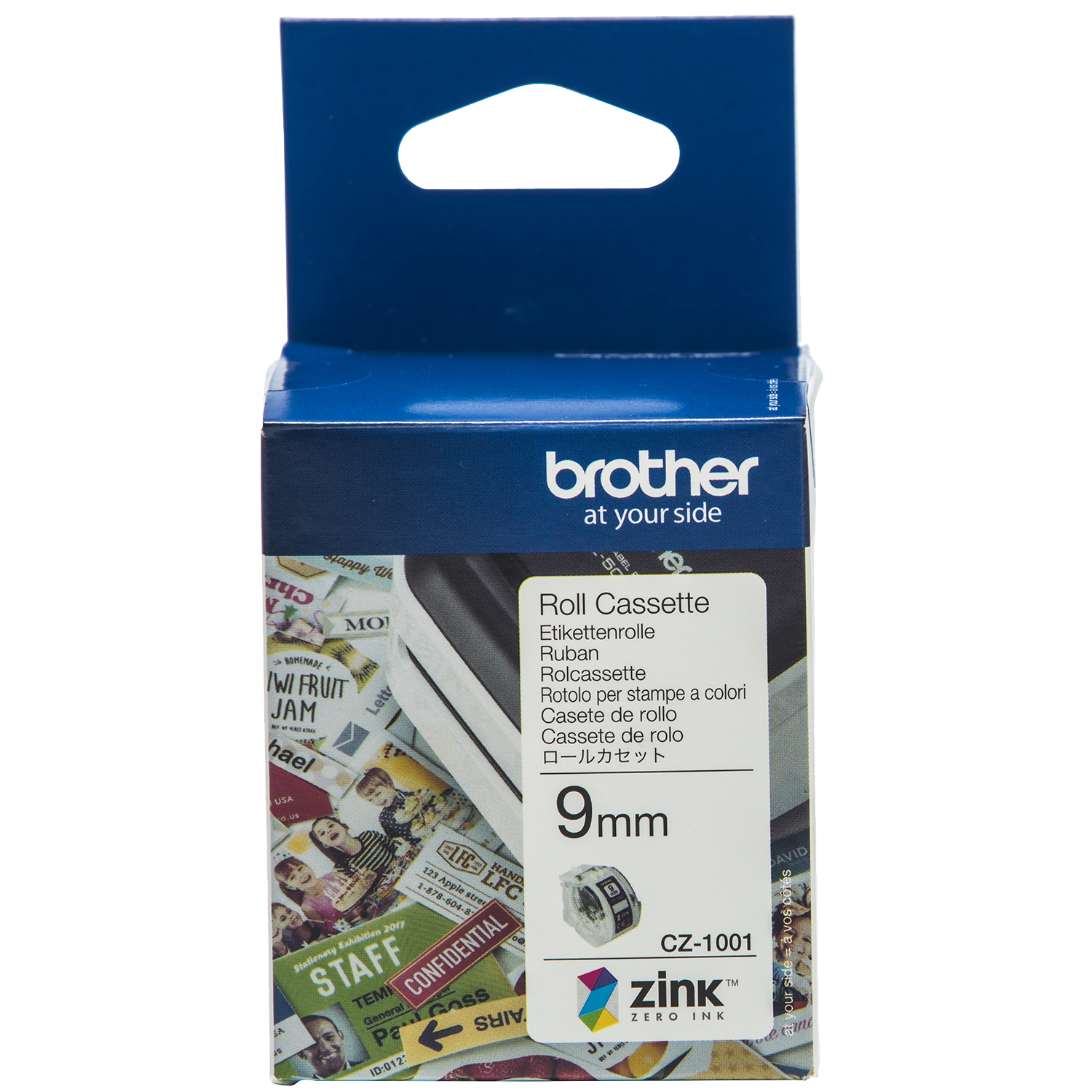 Brother CZ-1001 labeltape 9mm x 5m
