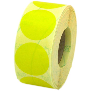 Aftagelige udsalgsetiketter Ø37mm gul