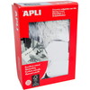 Apli hængemærke 28x43mm hvid 500stk