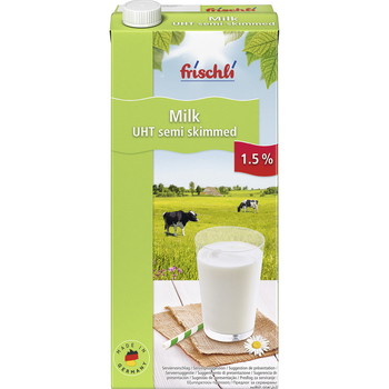 UHT letmælk 1L 12stk
