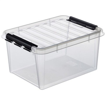 SmartStore Classic 32L plastkasse med låg 50x39x26cm klar