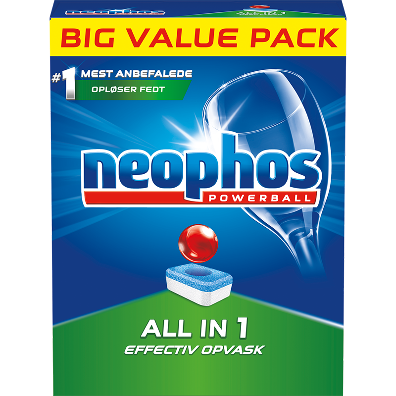 Opvasketabs Neophos Powerball All in One 86stk