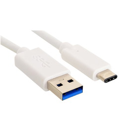 Sandberg USB-C til USB-A 3.0 kabel 1m hvid