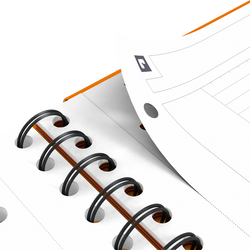 Oxford OrganiserBook notesblok A4 linjeret
