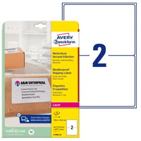 Avery L7996-25 vejrbestandige pakkeetiketter 50stk