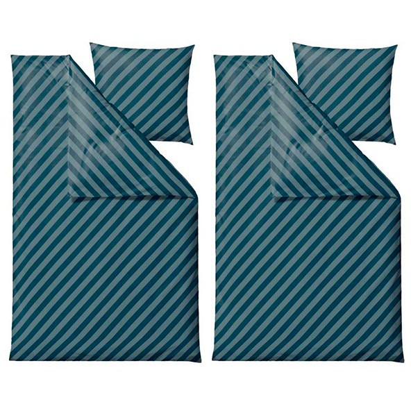 Södahl Diagonal Organic sengetøj 140x220cm Atlantic