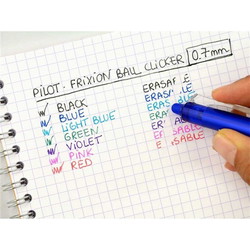 Pilot FriXion Clicker ballpen 0,7mm blåsort