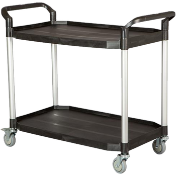 Tina Trolleys L bordvogn fiberplast sort