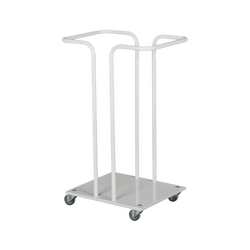 Tina Trolleys affaldsvogn med hjul 110L hvid