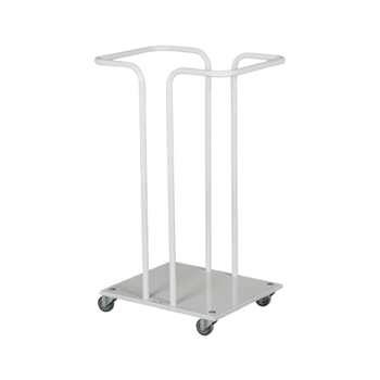 Tina Trolleys affaldsvogn med hjul 110L hvid