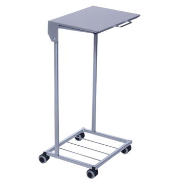 Tina Trolleys affaldsstativ m/låg 100L sølv