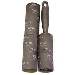 Fnugrulle med håndtag og to refills 3x1,4m