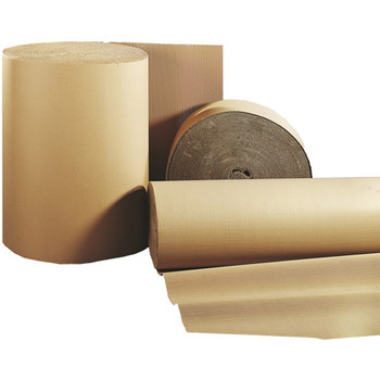 Bølgepap 20cmx70m brun