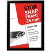 Snapramme 25mm A4 sort