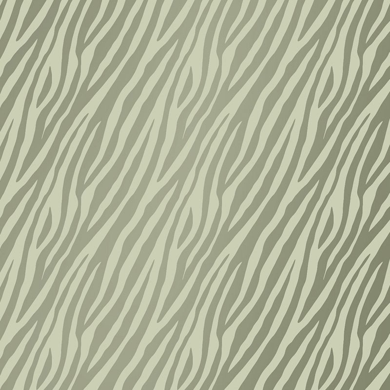 Coated gavepapir B:100 cm L:50m grøn zebra