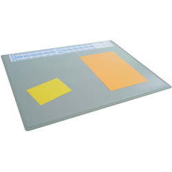 Durable skriveunderlag m/dækplade 50x65 cm grå