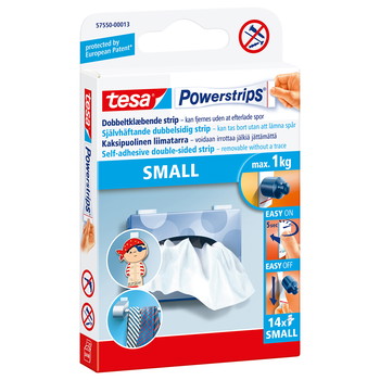 Tesa Powerstrips klæbepude hvid 14stk