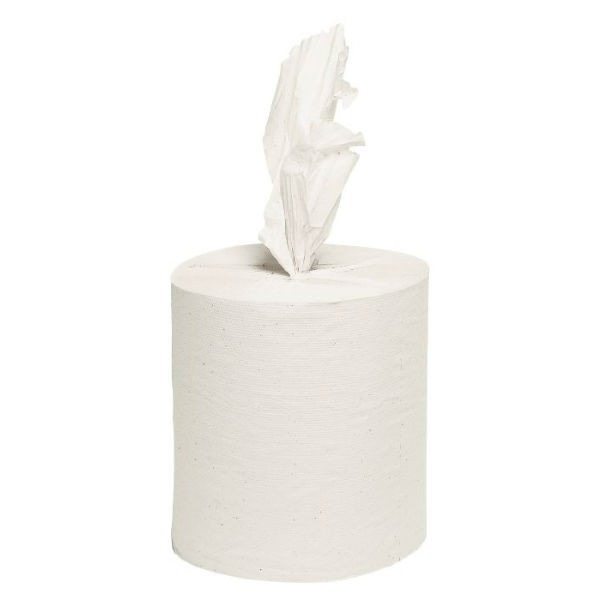 Håndklæderulle Midi uden Hylse 1-lags Hvid 6rl