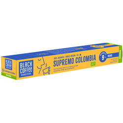Black Coffee Supremo Colombia kaffe 10 kapsler