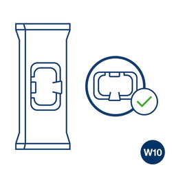 Tork 193601 Premium W20 wet wipes 18x20cm hvid 60stk