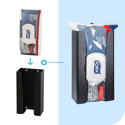 Tork 511091 W20 wetwipes-dispenser 118x211x73mm sort