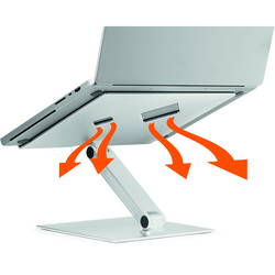 Durable Rise laptopstander 10"-17" sølv