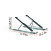 Durable FOLD laptopstander 10"-15" sølv
